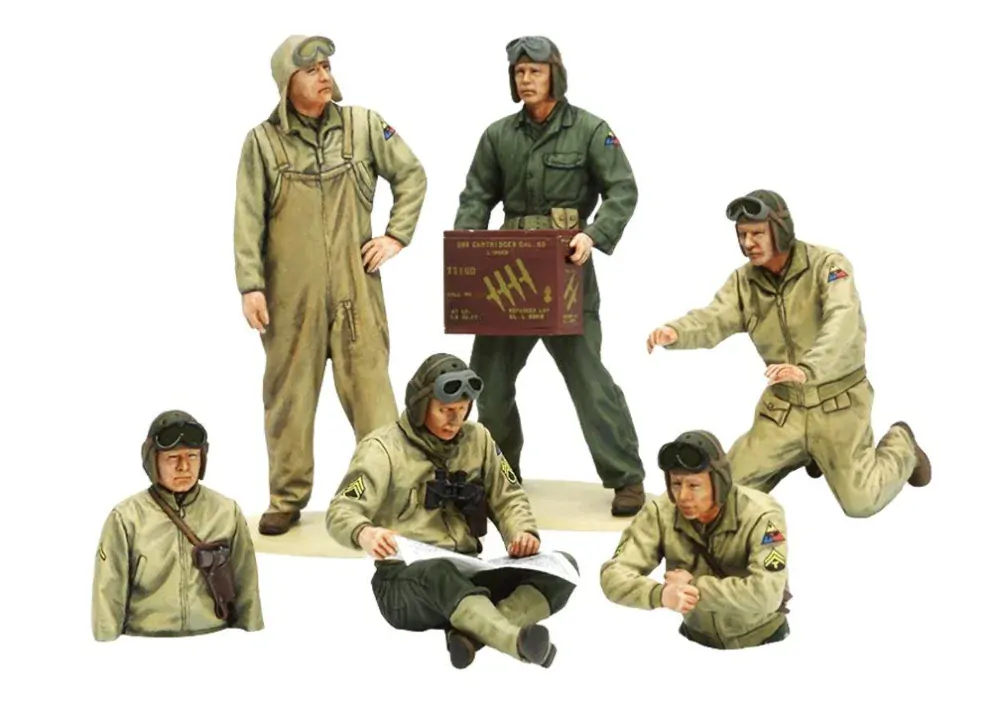 Tamiya US Tank Crew European Theater (6 figurek + příslušenství!) 1/35